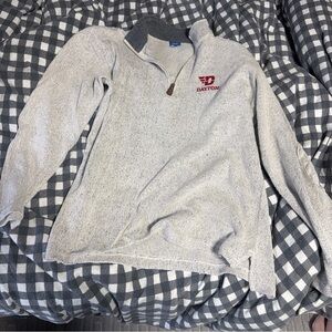 Dayton Flyers Gray Quarter-Zip Pullover with Logo